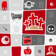Halloween flat infographic N182