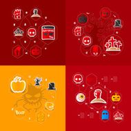 Halloween flat infographic N190