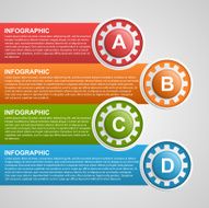 Gears infographic design template N4