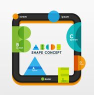 Geometric abstract diagram presentation design N3