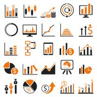 Business Graph icon set N3