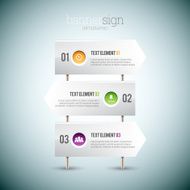 Banner Sign Infographc