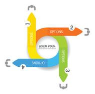 infographic circle with people icon illustration