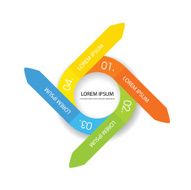 infographic circle vector illustration