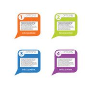 infographic banner option vector