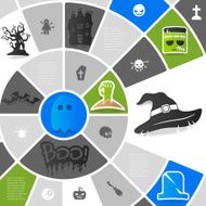 Halloween sticker infographic N35