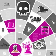 Halloween sticker infographic N36