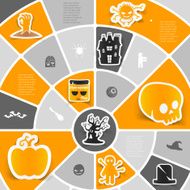Halloween sticker infographic N37