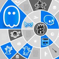 Halloween sticker infographic N38