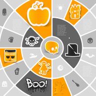 Halloween sticker infographic N39