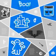 Halloween flat infographic N209