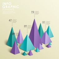 abstract pyramid chart infographics N4