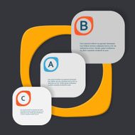 Simple vector with three-dimensional figures eps