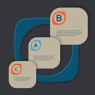 Simple vector with three-dimensional figures eps N3