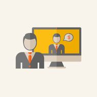 Business flat icon N4