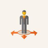 Business flat icon N8