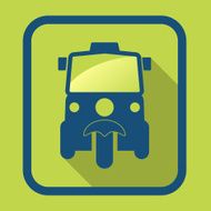 Sign tuk in Bangkok of Thailand design vector illustration N2