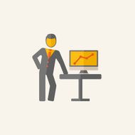 Business flat icon N17