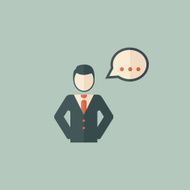 Businessman Flat Icon N2