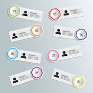 Infographic number template business
