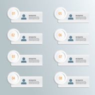 Infographic number template business N3
