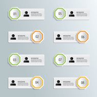 Infographic number template business N4