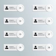 Infographic options template N8