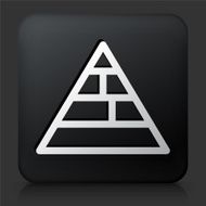 Black Square Button with Food Pyramid