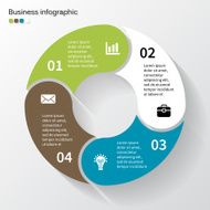 Modern vector info graphic for business project N134
