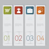 Infographic Design number banners template graphic or website layout N25