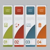 Infographic Design number banners template graphic or website layout N28