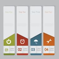 Infographic Design number banners template graphic or website layout N29