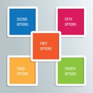 Infographics number options template N13