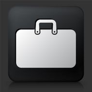 Black Square Button with Briefcase Icon N4