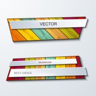 Vector moder banners element design N12