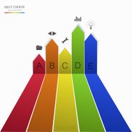 vector modern arrow infographic element design