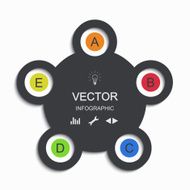 vector modern busainess infographic N12