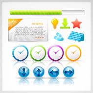 web elements vector