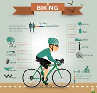 bike infographics vector N2