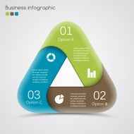 Modern vector info graphic for business project N136