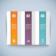 Abstract 3D paper Infographic N39