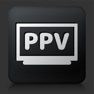 Black Square Button with Pay Per View Icon