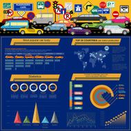 Passenger car transportation infographics N15