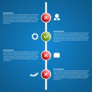 Infographics timeline concept N7