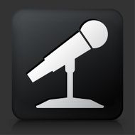 Black Square Button with Microphone Icon N2