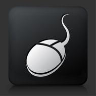 Black Square Button with Computer Mouse Icon N14