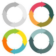 Round arrows set