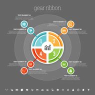 Four Part Circle Infographic