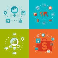 business flat infographic N83