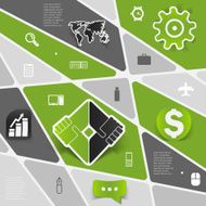 business geometric infographic N15